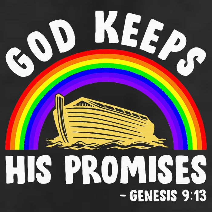 Christian Noah Ark Jesus God Keeps His Promises Rainbow 25L Jumbo Tote