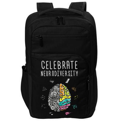 Celebrate Neurodiversity ADHD Autism ASD Awareness Gift Impact Tech Backpack