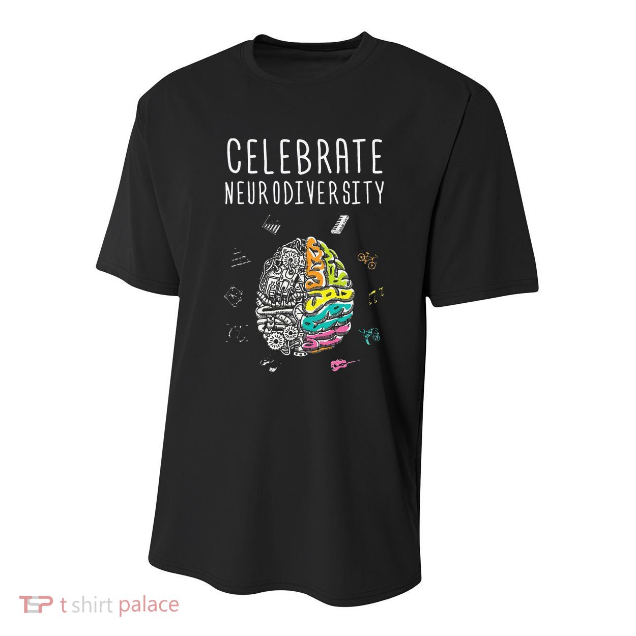 Celebrate Neurodiversity ADHD Autism ASD Awareness Gift Youth Performance Sprint T-Shirt