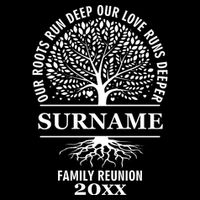 Custom Name And Year Family Reunion Our Roots Run Deep Our Love Runs Deeper 16 in Basic Backpack