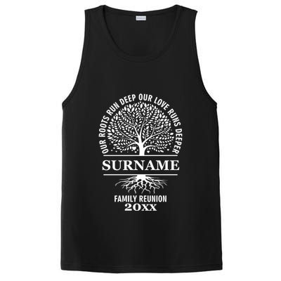 Custom Name And Year Family Reunion Our Roots Run Deep Our Love Runs Deeper PosiCharge Competitor Tank