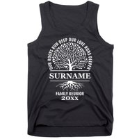 Custom Name And Year Family Reunion Our Roots Run Deep Our Love Runs Deeper Tank Top