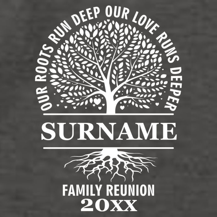 Custom Name And Year Family Reunion Our Roots Run Deep Our Love Runs Deeper Vector Backpack