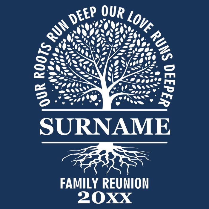 Custom Name And Year Family Reunion Our Roots Run Deep Our Love Runs Deeper Infant Baby Jersey Bodysuit