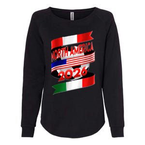 Cool North America Canada Mexico Soccer Cup 2026 Womens California Wash Sweatshirt