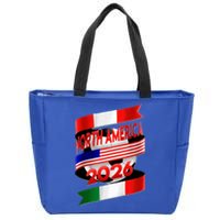 Cool North America Canada Mexico Soccer Cup 2026 Zip Tote Bag