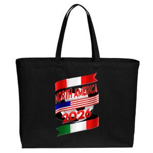 Cool North America Canada Mexico Soccer Cup 2026 Cotton Canvas Jumbo Tote