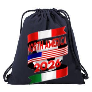 Cool North America Canada Mexico Soccer Cup 2026 Drawstring Bag