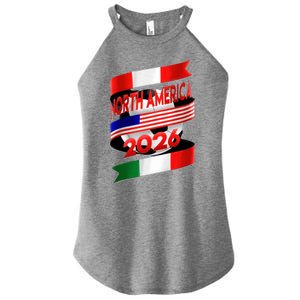 Cool North America Canada Mexico Soccer Cup 2026 Women's Perfect Tri Rocker Tank