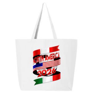 Cool North America Canada Mexico Soccer Cup 2026 25L Jumbo Tote