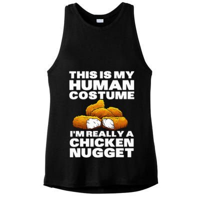 Chicken Nugget Art For Chicken Nugget Costume Ladies PosiCharge Tri-Blend Wicking Tank