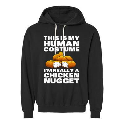 Chicken Nugget Art For Chicken Nugget Costume Garment-Dyed Fleece Hoodie