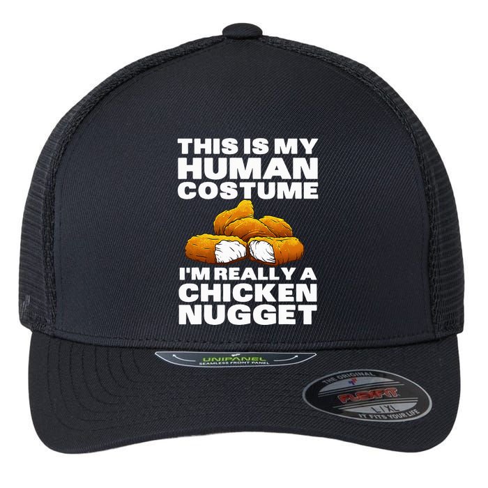 Chicken Nugget Art For Chicken Nugget Costume Flexfit Unipanel Trucker Cap