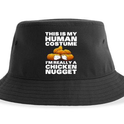 Chicken Nugget Art For Chicken Nugget Costume Sustainable Bucket Hat
