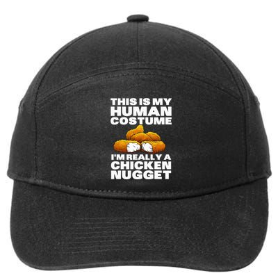 Chicken Nugget Art For Chicken Nugget Costume 7-Panel Snapback Hat