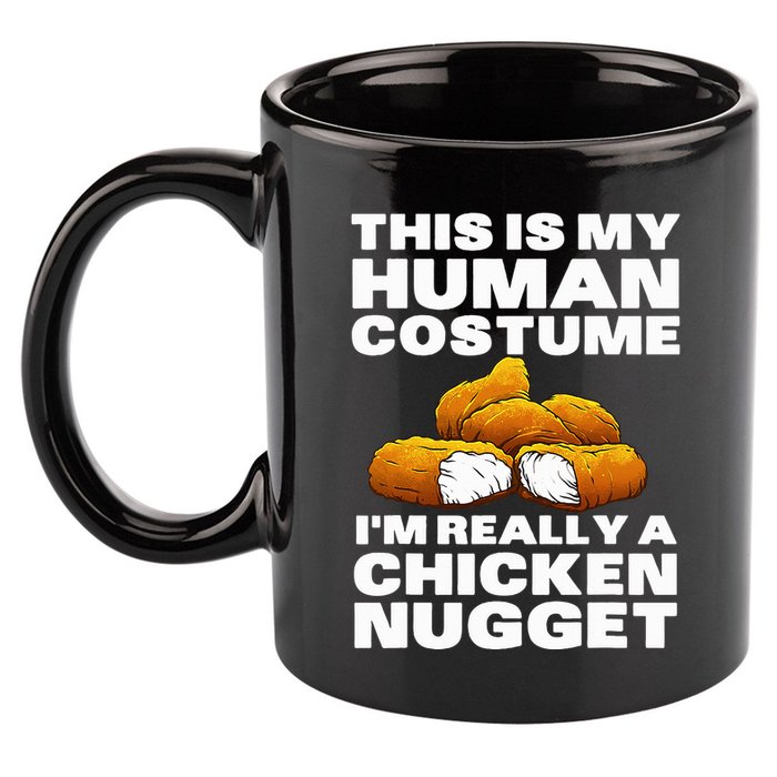 Chicken Nugget Art For Chicken Nugget Costume 11oz C Handle Ceramic Mug