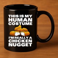 Chicken Nugget Art For Chicken Nugget Costume 11oz C Handle Ceramic Mug