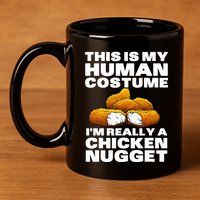 Chicken Nugget Art For Chicken Nugget Costume 11oz C Handle Ceramic Mug