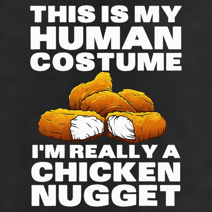 Chicken Nugget Art For Chicken Nugget Costume Crop Fleece Hoodie