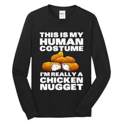 Chicken Nugget Art For Chicken Nugget Costume Tall Long Sleeve T-Shirt