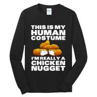 Chicken Nugget Art For Chicken Nugget Costume Tall Long Sleeve T-Shirt