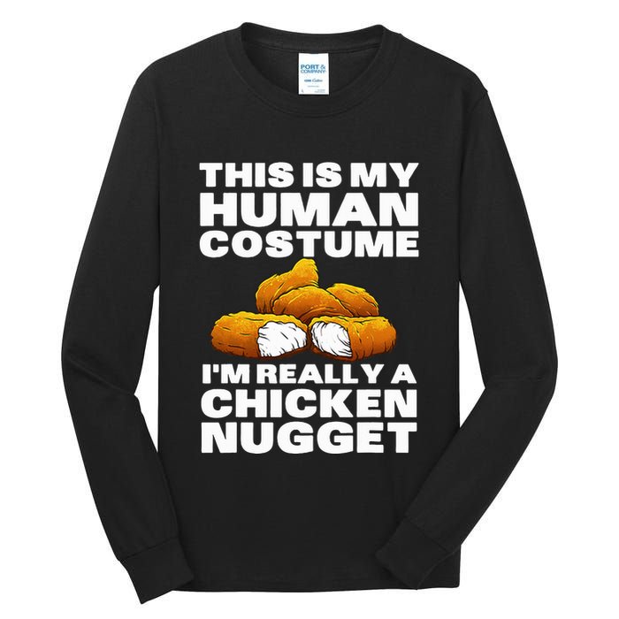 Chicken Nugget Art For Chicken Nugget Costume Tall Long Sleeve T-Shirt