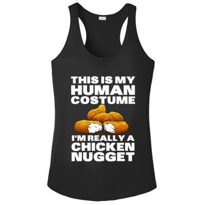 Chicken Nugget Art For Chicken Nugget Costume Ladies PosiCharge Competitor Racerback Tank