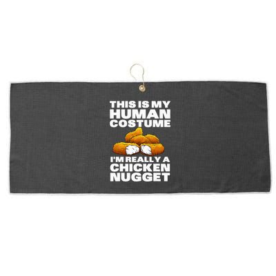 Chicken Nugget Art For Chicken Nugget Costume Large Microfiber Waffle Golf Towel