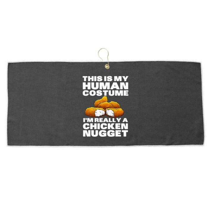Chicken Nugget Art For Chicken Nugget Costume Large Microfiber Waffle Golf Towel