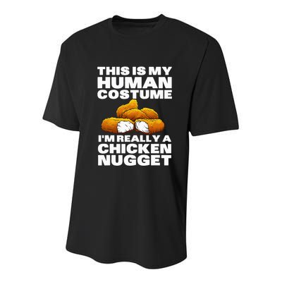 Chicken Nugget Art For Chicken Nugget Costume Youth Performance Sprint T-Shirt