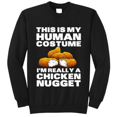 Chicken Nugget Art For Chicken Nugget Costume Tall Sweatshirt
