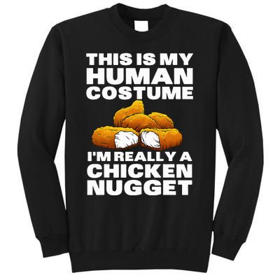 Chicken Nugget Art For Chicken Nugget Costume Tall Sweatshirt