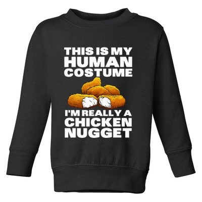 Chicken Nugget Art For Chicken Nugget Costume Toddler Sweatshirt