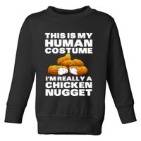 Chicken Nugget Art For Chicken Nugget Costume Toddler Sweatshirt