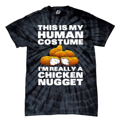 Chicken Nugget Art For Chicken Nugget Costume Tie-Dye T-Shirt