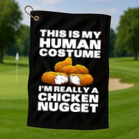 Chicken Nugget Art For Chicken Nugget Costume Golf Towel