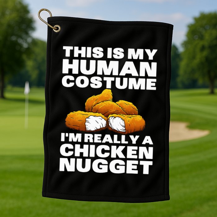 Chicken Nugget Art For Chicken Nugget Costume Golf Towel