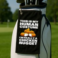 Chicken Nugget Art For Chicken Nugget Costume Golf Towel