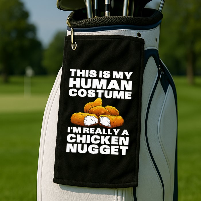 Chicken Nugget Art For Chicken Nugget Costume Golf Towel