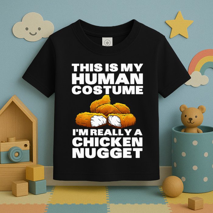 Chicken Nugget Art For Chicken Nugget Costume Toddler T-Shirt
