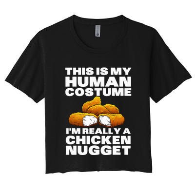 Chicken Nugget Art For Chicken Nugget Costume Crop Top