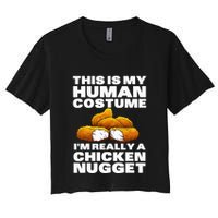 Chicken Nugget Art For Chicken Nugget Costume Crop Top