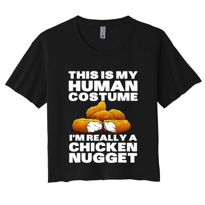 Chicken Nugget Art For Chicken Nugget Costume Crop Top
