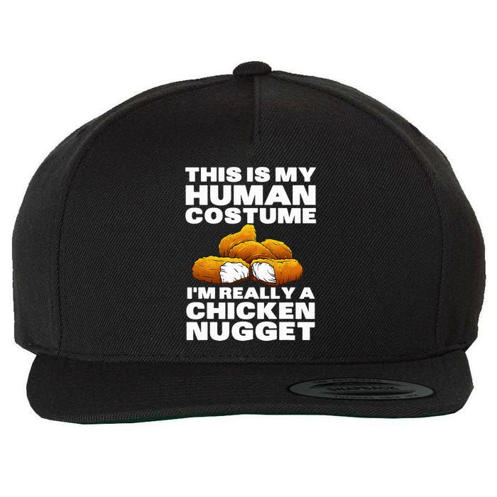 Chicken Nugget Art For Chicken Nugget Costume Wool Snapback Cap