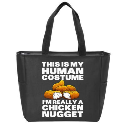 Chicken Nugget Art For Chicken Nugget Costume Zip Tote Bag
