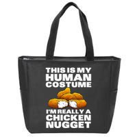Chicken Nugget Art For Chicken Nugget Costume Zip Tote Bag
