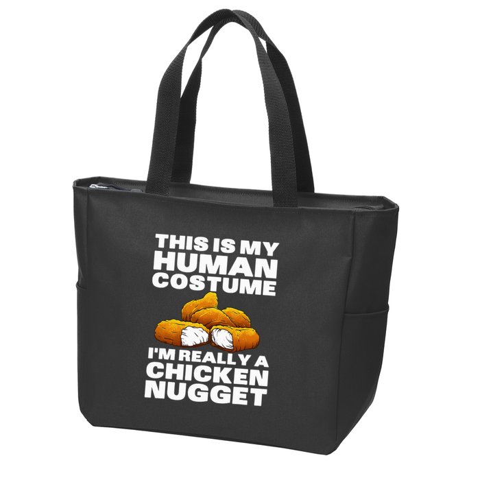 Chicken Nugget Art For Chicken Nugget Costume Zip Tote Bag