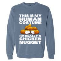 Chicken Nugget Art For Chicken Nugget Costume Garment-Dyed Sweatshirt