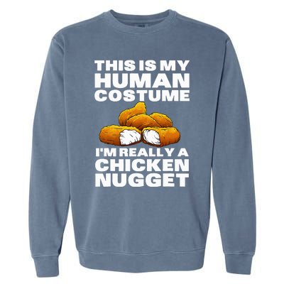 Chicken Nugget Art For Chicken Nugget Costume Garment-Dyed Sweatshirt