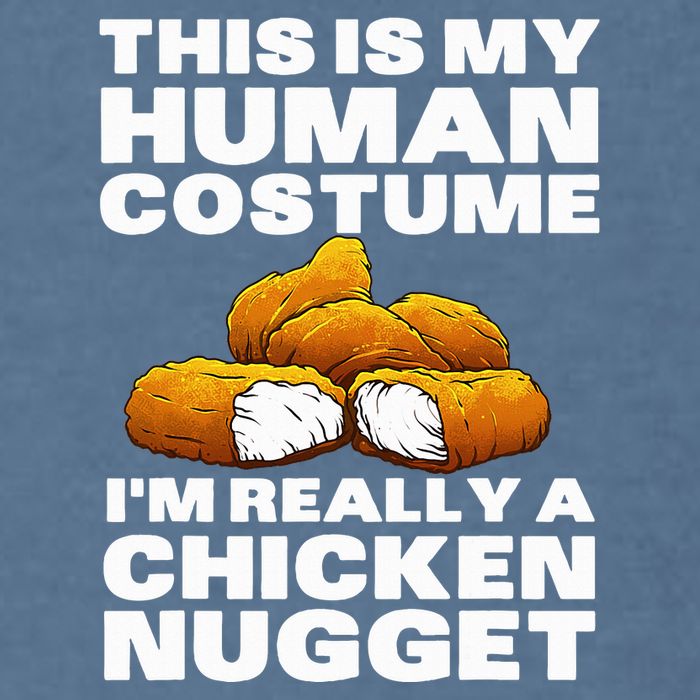 Chicken Nugget Art For Chicken Nugget Costume Garment-Dyed Sweatshirt